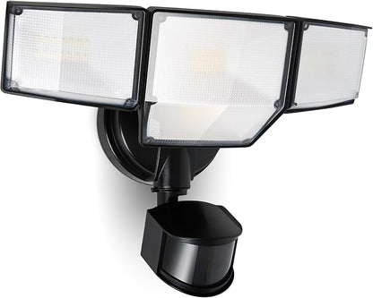 LUTEC 80W 9000LM LED Security Light Hardwire Motion Sensor Outdoor Lights by LUTEC