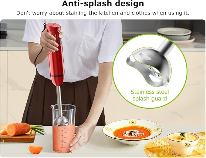Bonsenkitchen Hand Blender, Immersion Blender - Image 5