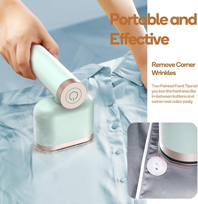 Newbealer Steamer for Clothes, 1200W Portable Steam Iron, 2 Steam Levels - Image 8
