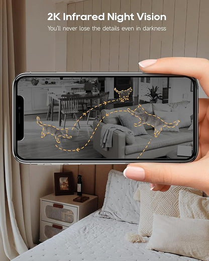 DREAME Pet Dog Camera, 2K 3MP Indoor Security Camera Motion Detection, 5G/2.4G - Image 5