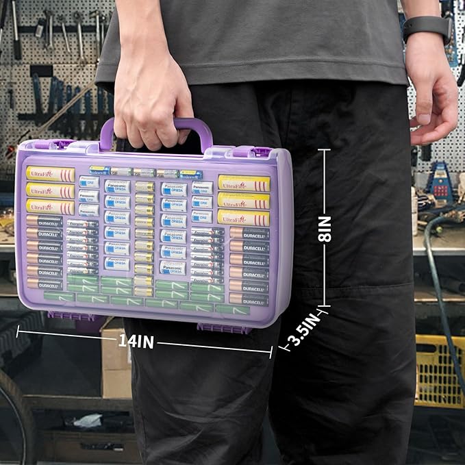 Battery Organizer Storage Holder Box Case - Image 9