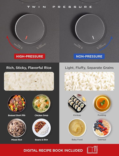 CUCKOO Twin Pressure Rice Cooker 6-Cup Uncooked / 12-Cup Cooked - Image 5