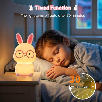 Bunny Lamp for Kids, Rabbit Night Light - Image 3