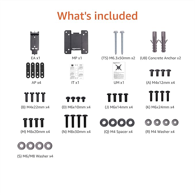Amazon Basics Fixed Flat TV Wall Mount fits 12 to 40 inch TVs and VESA 200x200 - Image 7