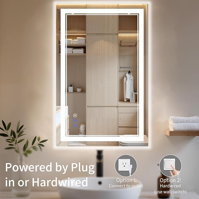 32"x40" LED Bathroom Mirror - Image 7