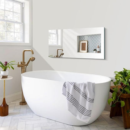 CILIBER Frameless Mirror, 20x40 Inch Bathroom Mirrors - Image 7