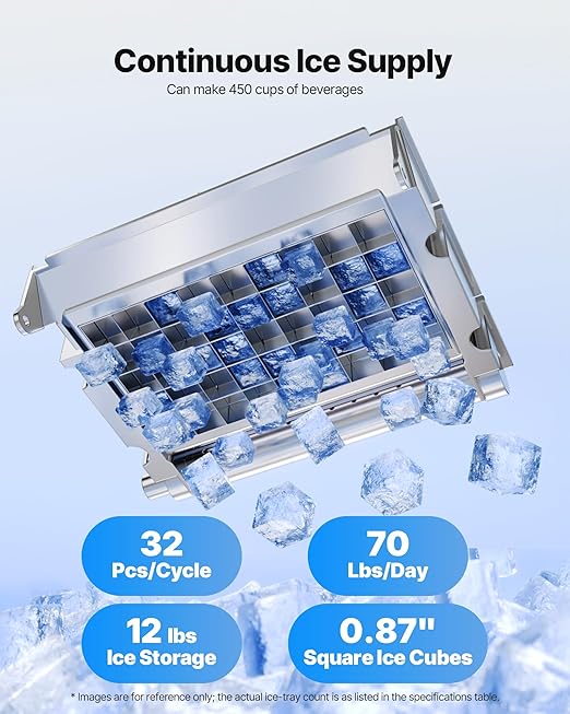 VEVOR Commercial Ice Maker Machine, 90 lbs/24h - Image 2