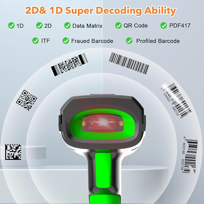 Symcode 2D Screen Barcode Scanner Wireless - Image 2