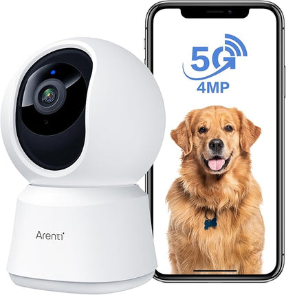 ARENTI 5G Indoor Security Camera, 4MP Pet Camera by ArentiIntelligence
