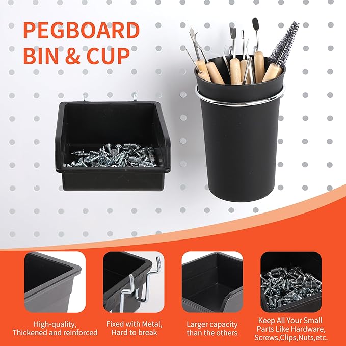 130PCS Pegboard Hooks Assortment - Image 6