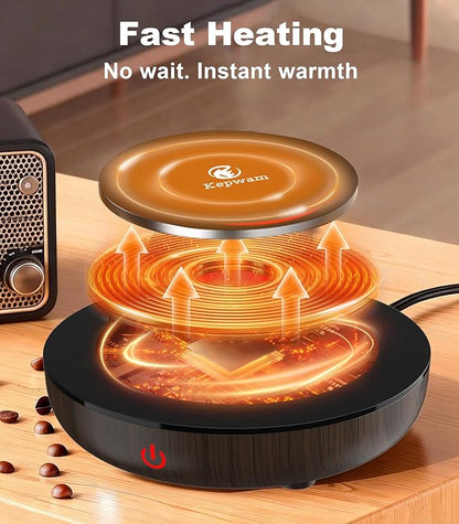 Kepwam Coffee Mug Warmer for Desk, 3-Temp Fast Heating Cup Warmer - Image 2