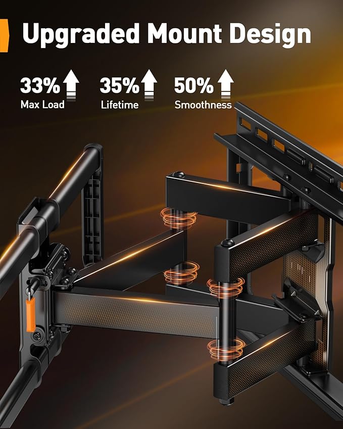 Perlegear UL-Listed Full Motion TV Wall Mount - Image 3