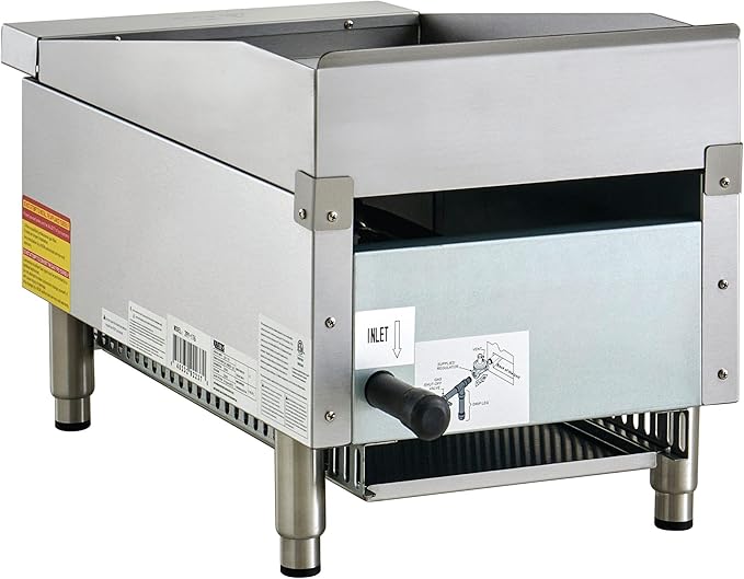 Kratos 15" Wide Commercial Countertop Griddle, Gas Hot Plate - Image 5