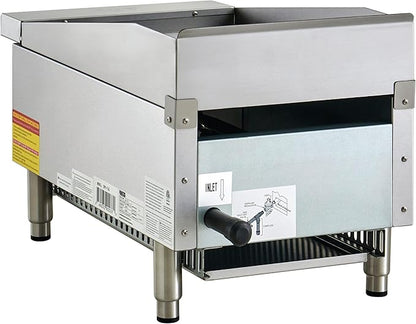 Kratos 15" Wide Commercial Countertop Griddle, Gas Hot Plate - Image 5