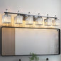FDPBY Vanity Lights 6-Light Modern Crystal Vanity Light Plating Black Bathroom by FDPBY