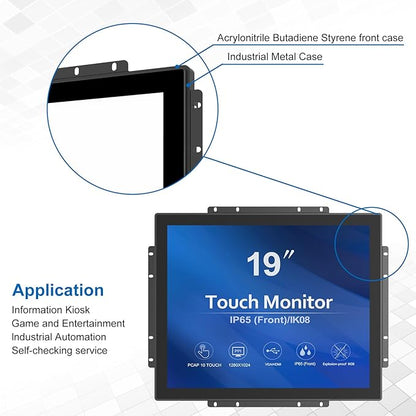 GreenTouch High Brightness 19 Inch 10 Points Open Frame PCAP Touchscreen Monitor - Image 5