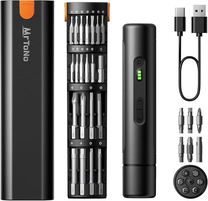 MrToNo Electric Screwdriver, Cordless Screwdriver Set, Power Screwdriver Set by MRTONO