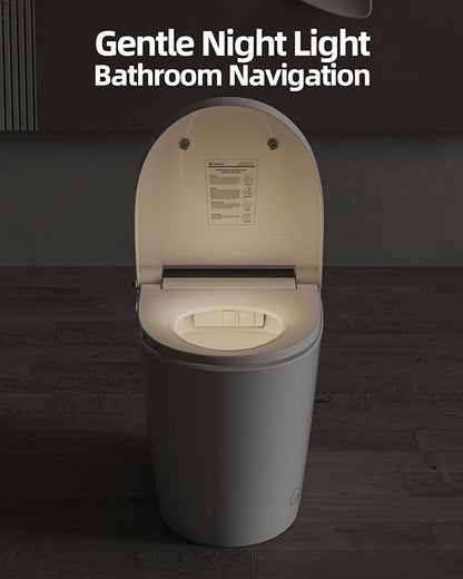 Luoware Smart Toilet Lite without Bidet, One Piece Elongated Modern Toilet - Image 7