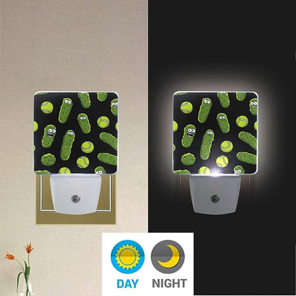 Pigsaly Led Night Light Cartoon Pickle Ball Night Light Plug in Wall Lamp Smart - Image 5