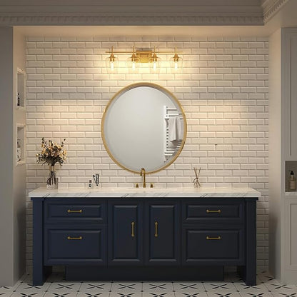 VONLUCE Bathroom Vanity Light, 4 Light Bathroom Light Fixture Over Mirror - Image 8