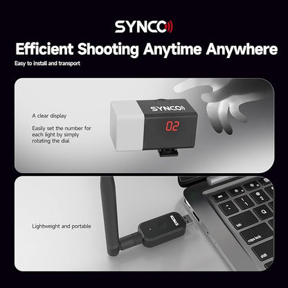 SYNCO Wireless Tally Light Camera Eye CE3 System - Image 6