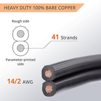 Wirefy 14/2 Low Voltage Landscape Wire 50 ft | Low Voltage Landscape Lighting - Image 2