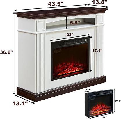 43 Inch Electric Fireplace, - Image 2