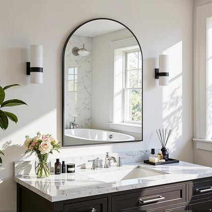 Arched Mirror 20"x30", Bathroom Mirror, Wall Mounted Vanity Mirror by AntokMirror