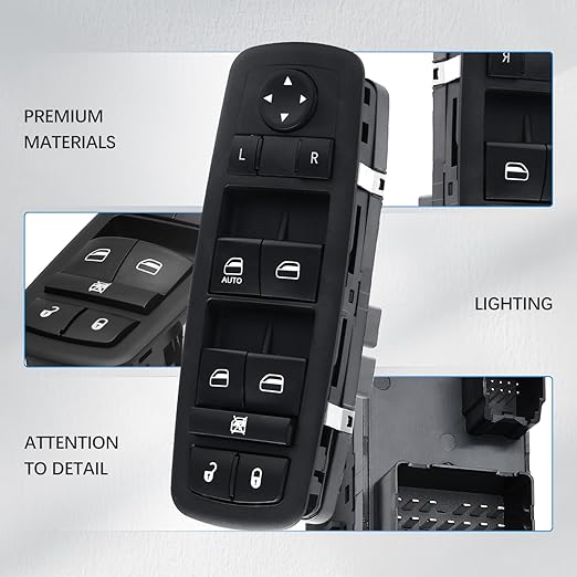 Wuangki Master Power Window Control Switch | Front Driver Side | 13+8 Pins | - Image 3