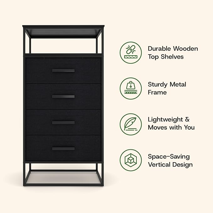 tinge Zana Premium Fabric Dresser - Image 8