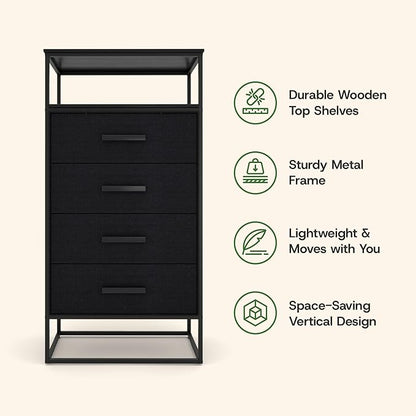 tinge Zana Premium Fabric Dresser - Image 8