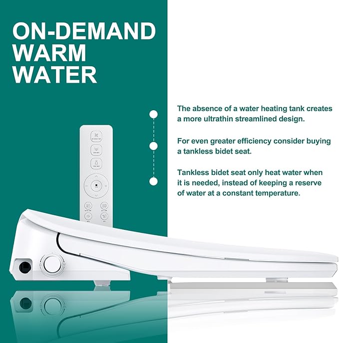 AQUATIZ Elongated Smart Toilet Bidet, Electric Toilet Seat - Image 5