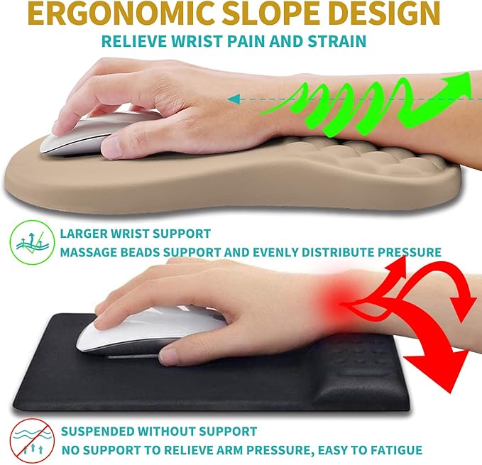 Hokafenle 2 in 1 Ergonomic Mouse Pad Wrist Support & Wrist Rest - Image 5