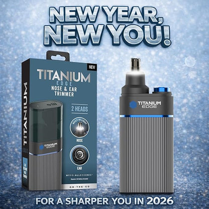 Microtouch Titanium Edge Ear & Nose Trimmer – Dual Rotary Blade Heads - Image 2