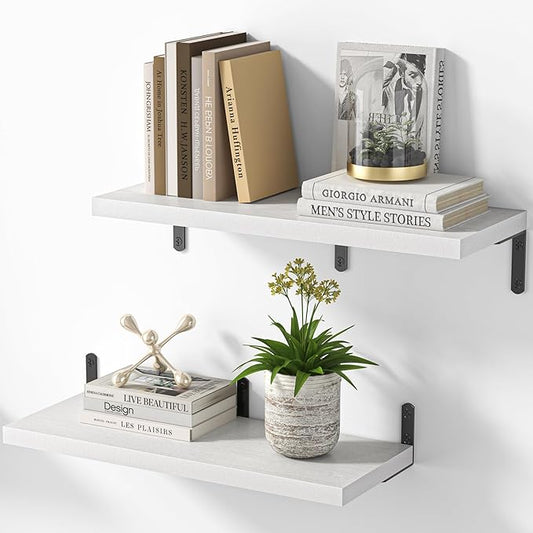Marsmiles Extra Wide Floating Shelves by Marsmiles