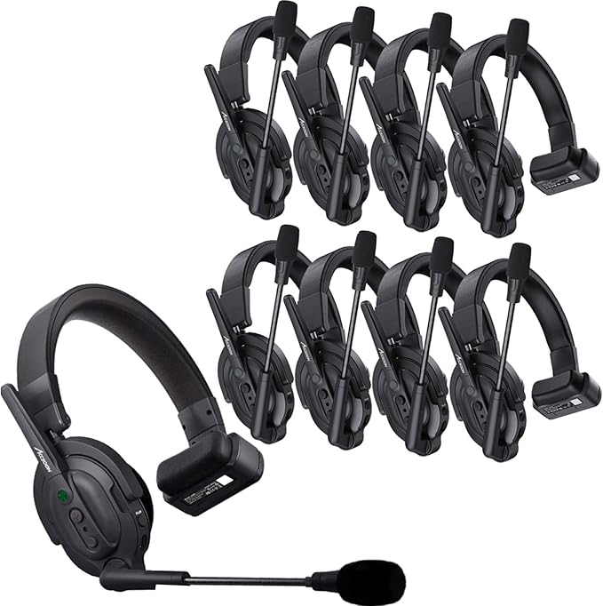 Accsoon Como MIC02-1H4R Wireless Headset Intercom System 9-Person Full Duplex by Accsoon