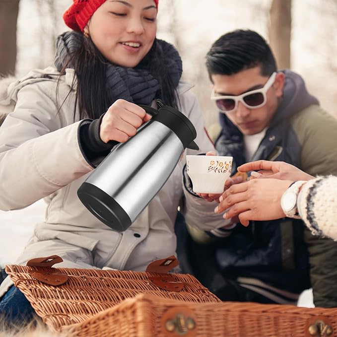 Norme 2 Pcs Thermal Coffee Carafe Insulated Stainless Steel Coffee Carafe - Image 5