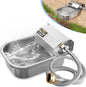 Automatic Water Dispenser for Dogs, 3L /101 oz 304 Stainless Steel Dog Water by PetSuppliesDesignerBrand