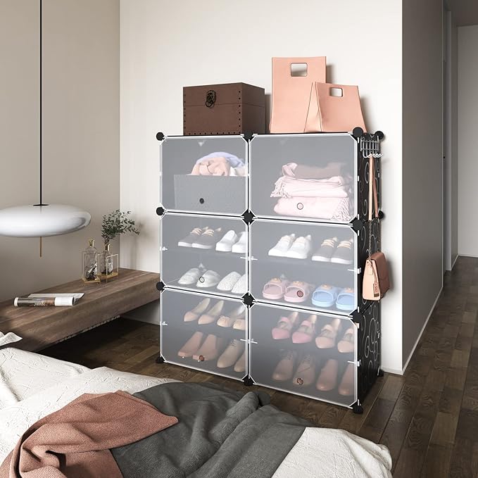 ROJASOP 6-Tier 24-Pair Expandable Shoe Rack Organizer - Image 7