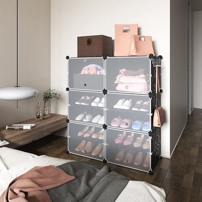 ROJASOP 6-Tier 24-Pair Expandable Shoe Rack Organizer - Image 7