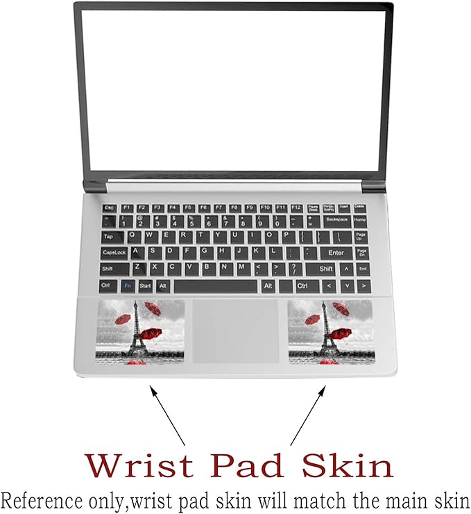 Laptop Skin Sticker Decal, Decorative Waterproof Removable, Eiffel Tower - Image 4