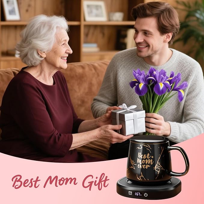 Coffee Mug Warmer, Best MOM Ever Mug - Image 6