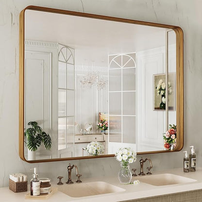 LOAAO 48X36 Inch Bathroom Mirror by LOAAO