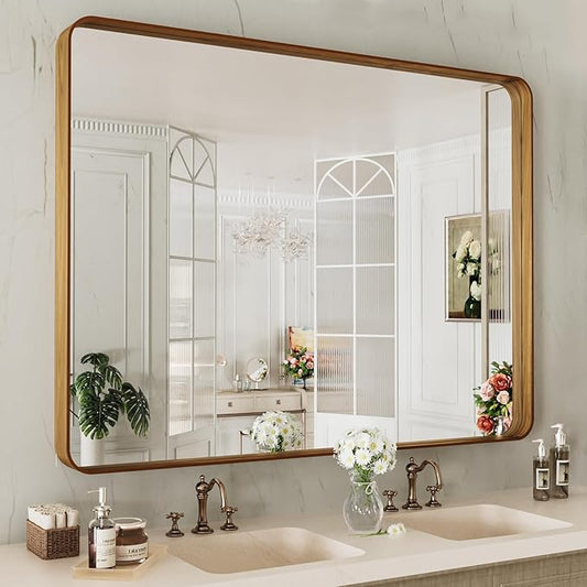 LOAAO 48X36 Inch Bathroom Mirror by LOAAO