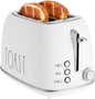 Rae Dunn Retro Rounded Bread Toaster, 2 Slice Stainless Steel Toaster by RaeDunn