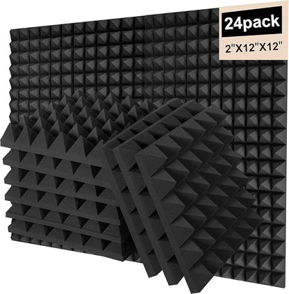 Saiqiang 24 Pack Sound Proof Foam Panels by Saiqiang