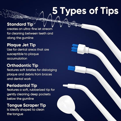 MySmile LP211 Cordless Water Flossers, Portable Rechargeable Oral Irrigator - Image 4