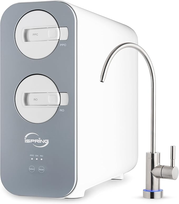 iSpring RO800G Tankless Reverse Osmosis System, 800 GPD Under Sink Water Filter by iSpring