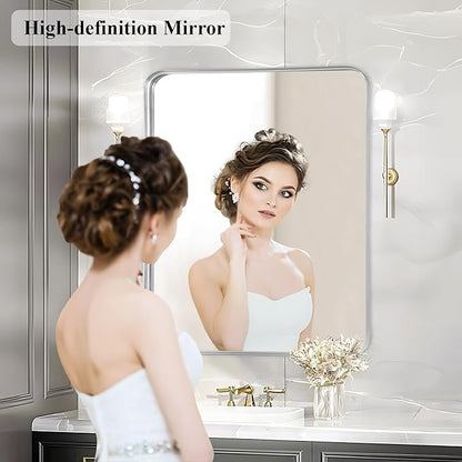 Fabuday Silver Bathroom Mirror - Image 3