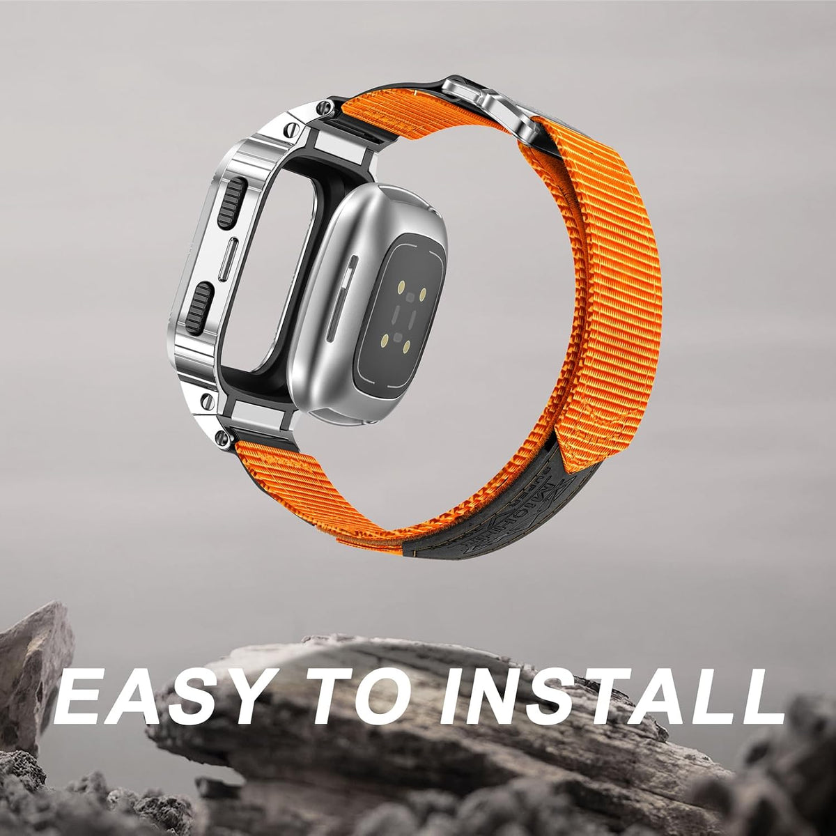 miohhr nylon bands with stainless steel case for showing dimensions